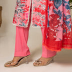 Rosy Charm 3-Piece Lawn – AB0013