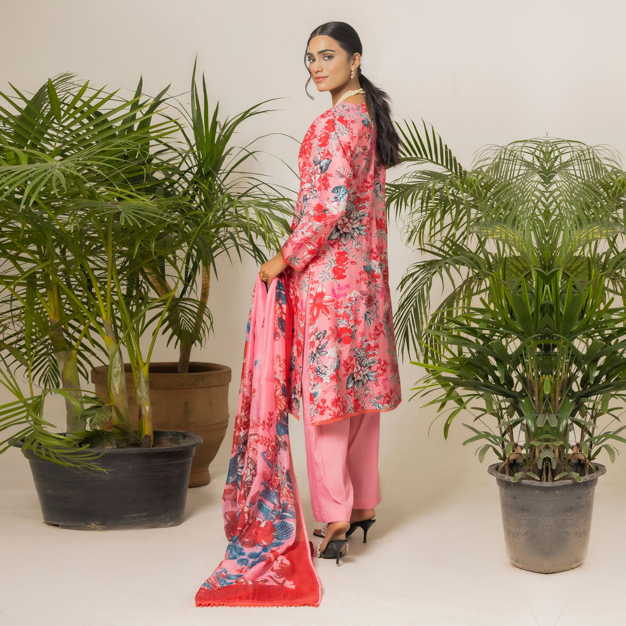 Blossom Rouge 3-Piece Lawn – AB0014