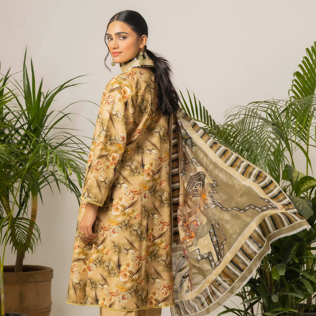 Amber Glow 3-Piece Lawn – AB0016