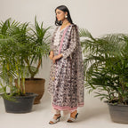 Beige Vine 3-Piece Lawn – AB0004