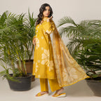 Mustard Bloom 3-Piece Lawn – AB0005