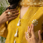 Mustard Bloom 3-Piece Lawn – AB0005