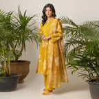 Mustard Bloom 3-Piece Lawn – AB0005