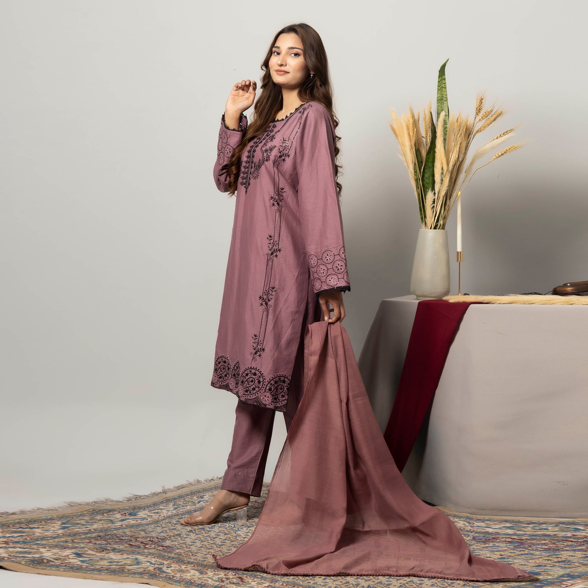 Mauve Majesty 3PC – AB0032