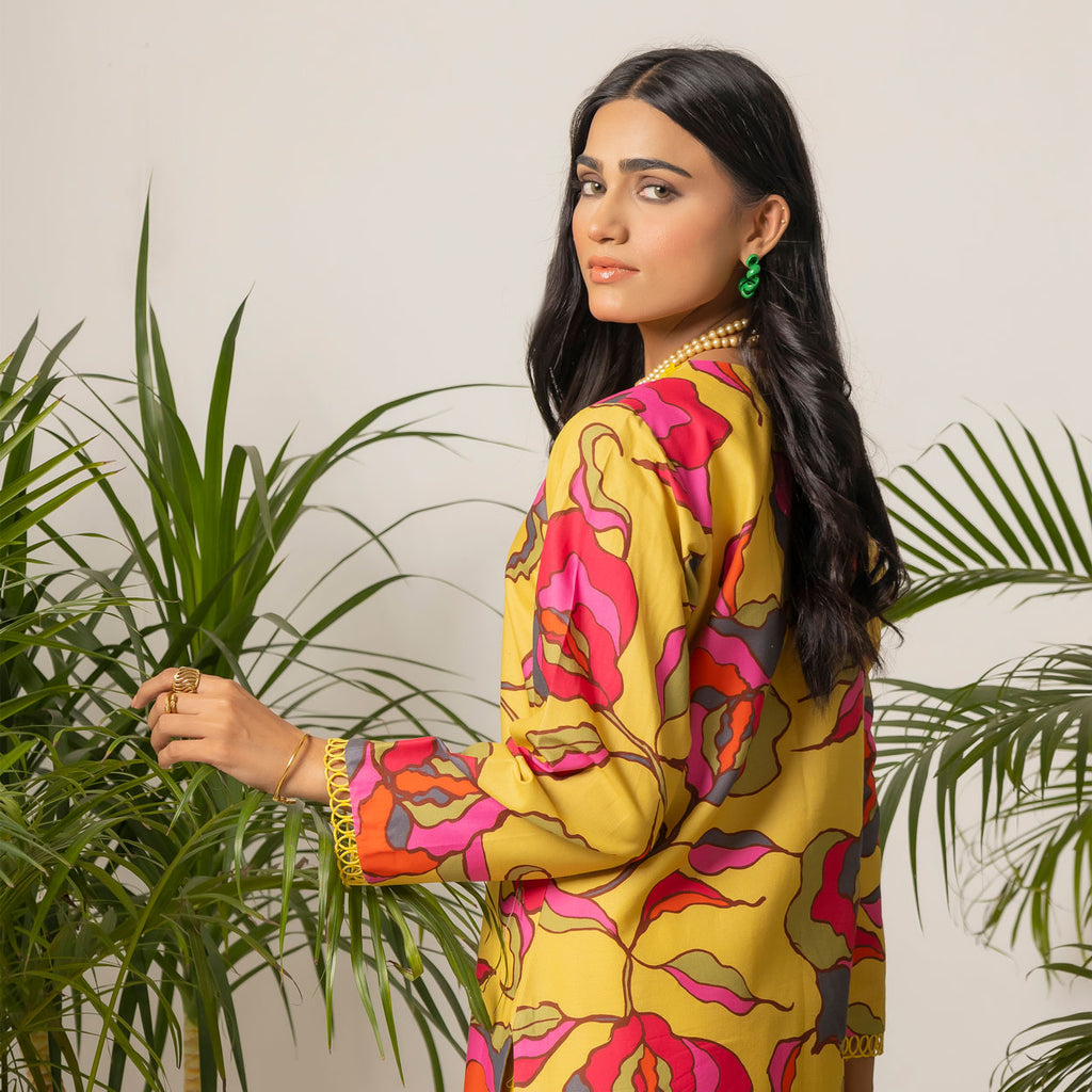 Sunlit Floral 3-Piece Lawn – AB0006