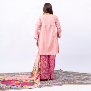 Blush Pink Floral 3-Piece Suit