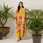 Sunlit Floral 3-Piece Lawn – AB0006