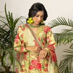 Floral 3-Piece Lawn – AB0001