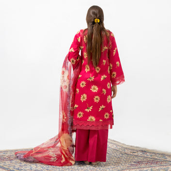 Ruby Daisy Printed 3-Piece Suit