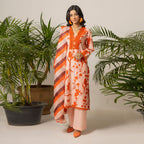 Peach Blossom 3-Piece Lawn – AB0009