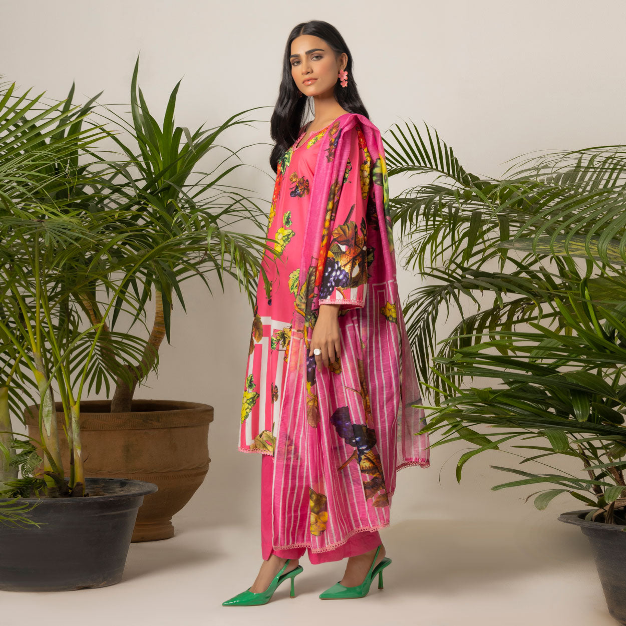 Berry Bloom 3-Piece Lawn – AB0010