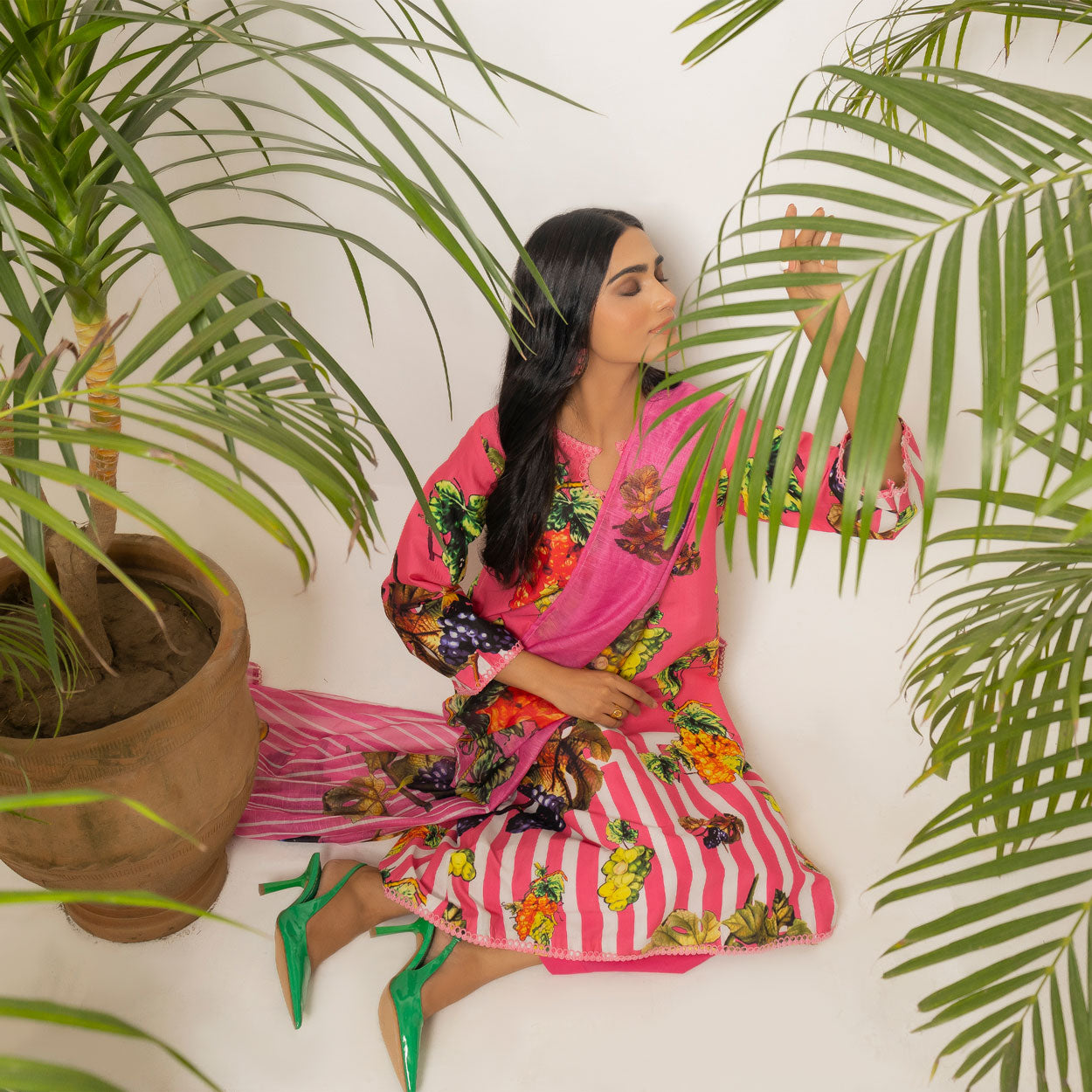 Berry Bloom 3-Piece Lawn – AB0010