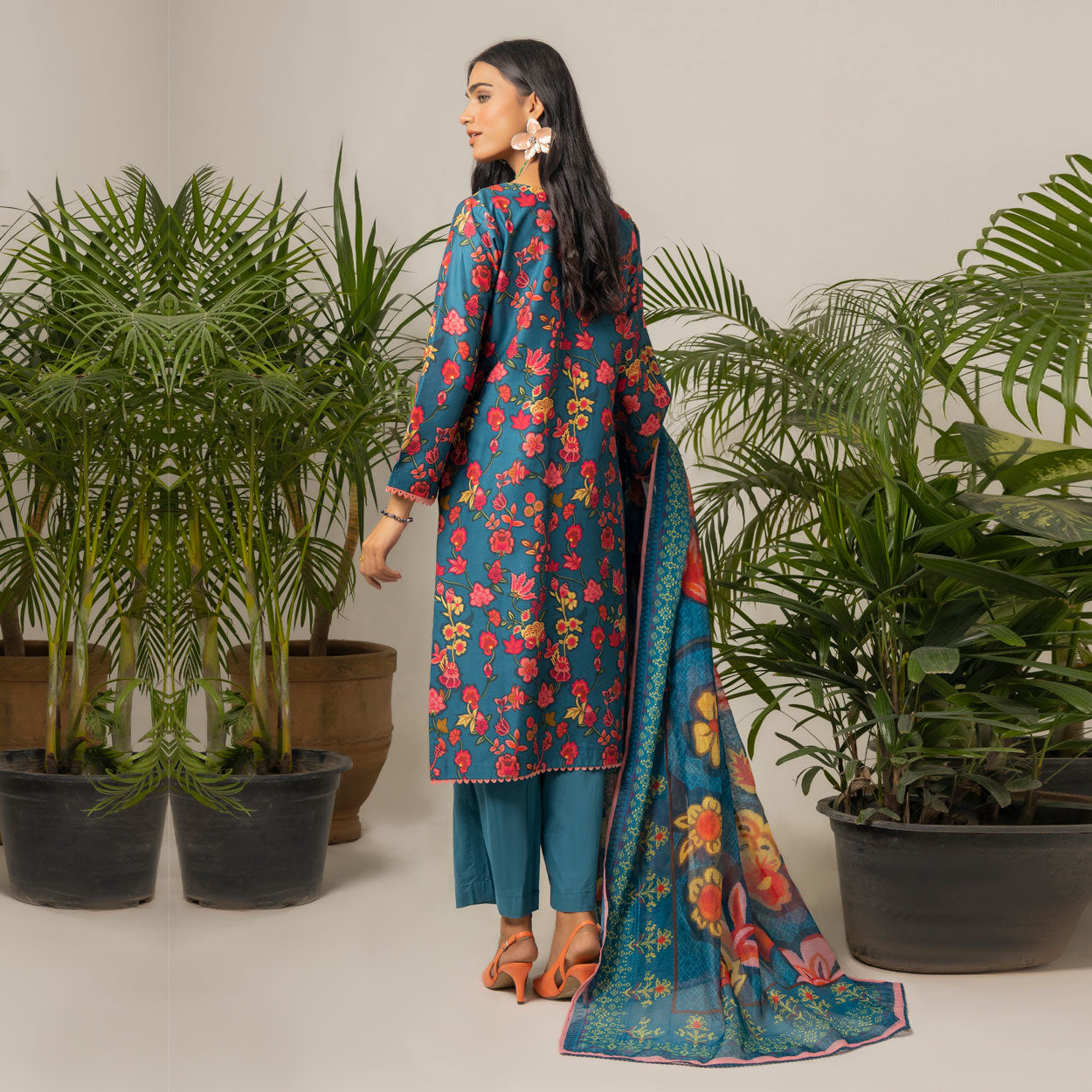 Midnight Flora 3-Piece Lawn – AB0011