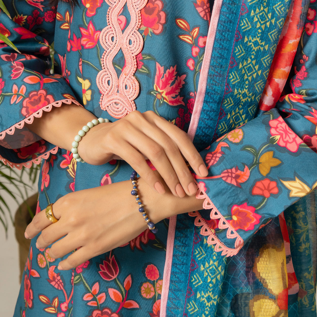 Midnight Flora 3-Piece Lawn – AB0011