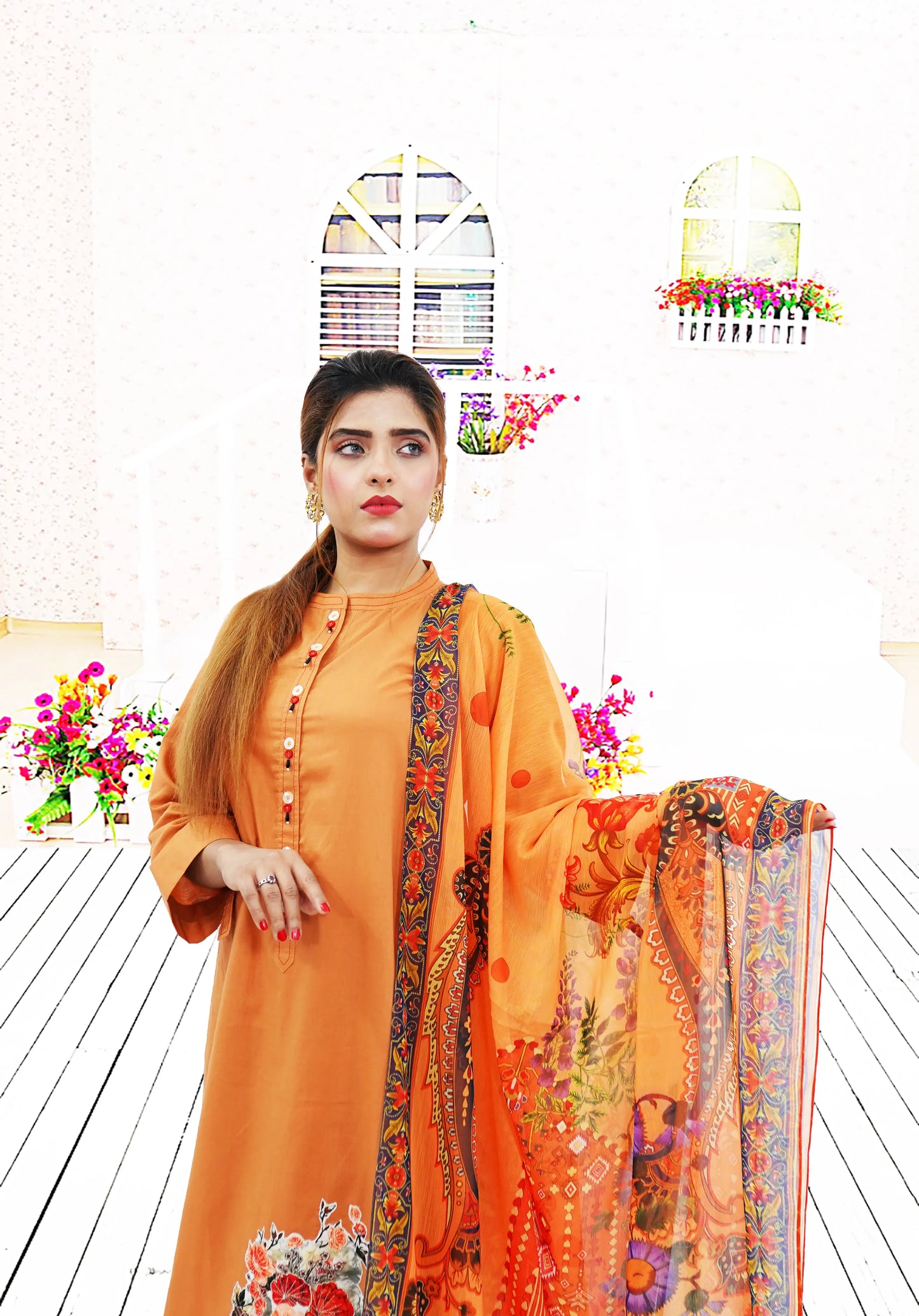Luxury 3PC Lawn Suit – A Perfect Blend of Elegance & Grace