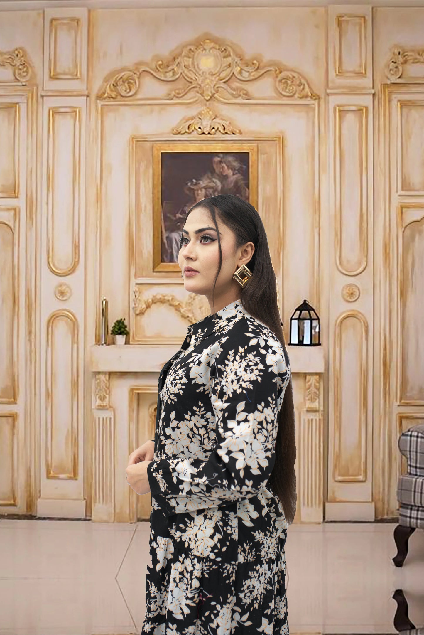 Printed Lawn Frock – Wesiver Cut