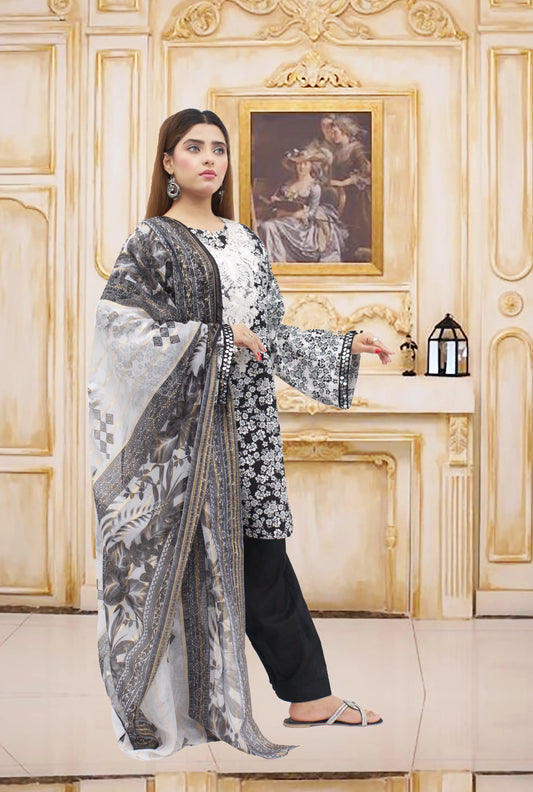 Elegant 3PC Lawn Suit – A Perfect Blend of Style &amp; Comfort